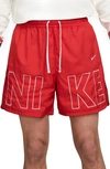 Nike Sportswear Flow Shorts In University Red