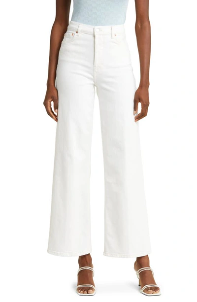 Rails The Getty High Waist Wide Leg Jeans In Vintage Ecru