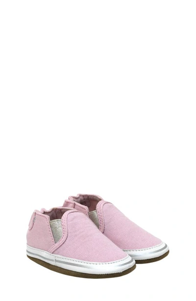 Robeez Kids' Leah Crib Shoe In Light Pink