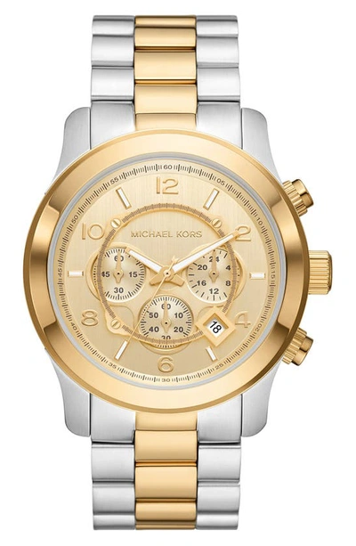 Michael Michael Kors Runway Bracelet Watch, 45mm In Two Tone