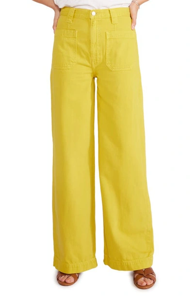 Etica Devon Wide-leg Jeans In Yellow