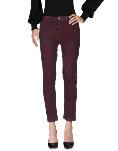 Soeur Casual Pants In Maroon