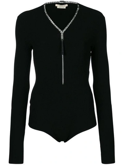 Alyx Zipped Leotard - Black