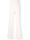 Chloé High-rise Flared Trousers - Nude & Neutrals