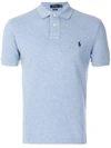 Polo Ralph Lauren Logo-embroidered Polo Shirt In Blue