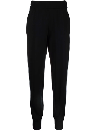 No Ka'oi High-rise Panelled Track Trousers In Black