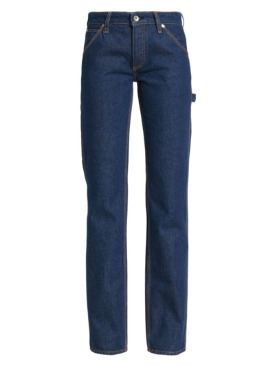 Rag & Bone Women's Piper Carpenter Low-rise Jeans In Blue