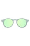 Babiators Kid's Mirror Keyhole Sunglasses In Sea Foam Blue
