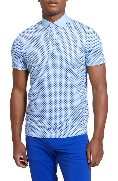 Redvanly Men's Randolph Performance Polo Shirt In Skydiver