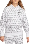 Nike Men's  Sportswear Club Fleece Monogram Hoodie In White