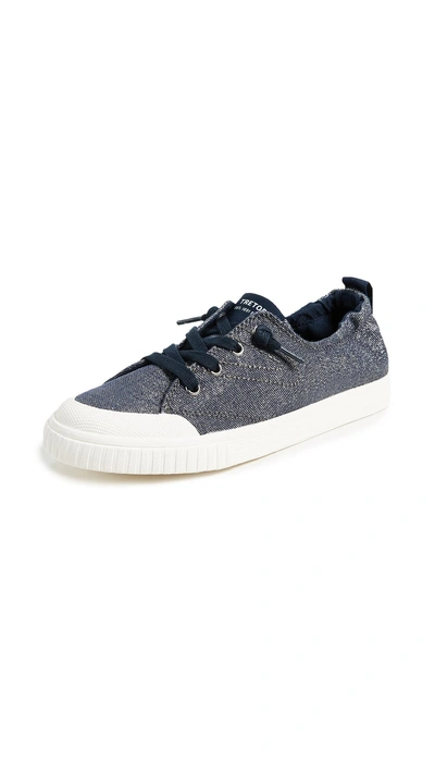 Tretorn Meg Laceup Sneakers In Dark Blue