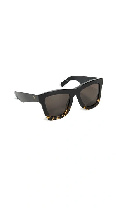 Valley Eyewear Db Sunglasses In Gloss Black/ Black