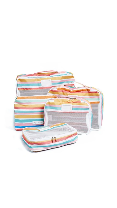 Calpak X Oh Joy! Packing Cube Set In Stripe