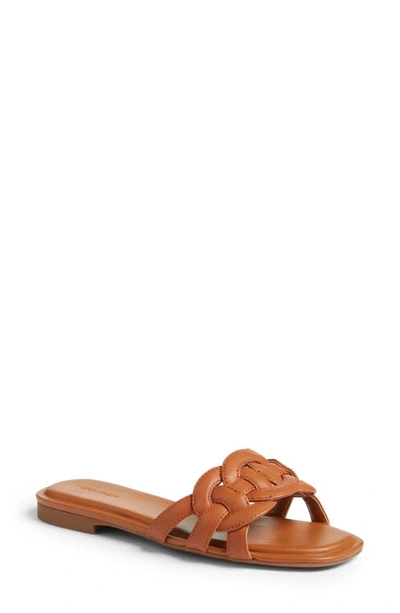 Nordstrom Carolina Slide Sandal In Tan Toffee