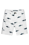 Appaman Kids' Linen & Cotton Trouser Shorts In Great White