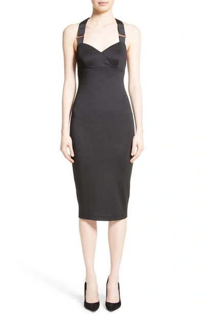 Ted Baker Akeltt Neoprene Sheath Dress In Black