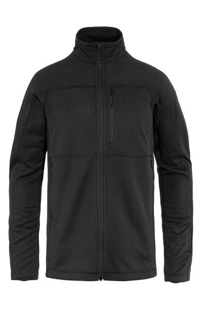 Fjall Raven Abisko Lite Fleece Jacket In Black