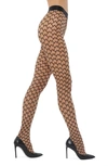 Wolford Sheer W Pattern Tights In Multi