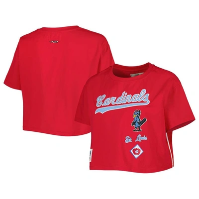 Pro Standard Red St. Louis Cardinals Retro Classic Cropped Boxy T-shirt