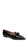 Linea Paolo Marais Pointed Toe Flat In Black