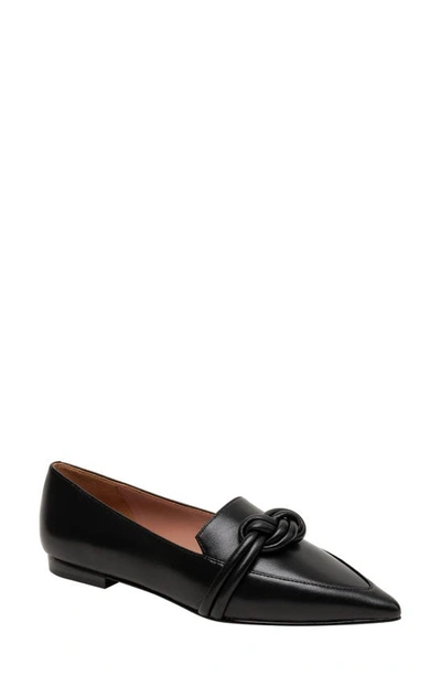 Linea Paolo Marais Pointed Toe Flat In Black