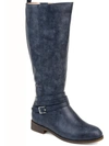 Journee Collection Ivie  Womens Zipper Pull On Knee-high Boots In Blue