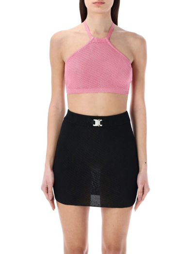 Alyx Knitted Buckle Top In Pink