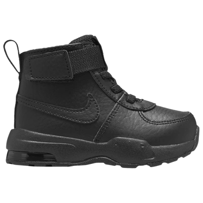 Nike Kids' Air Max Goaterra 2.0 "triple Black" Sneakers In Black/black/black
