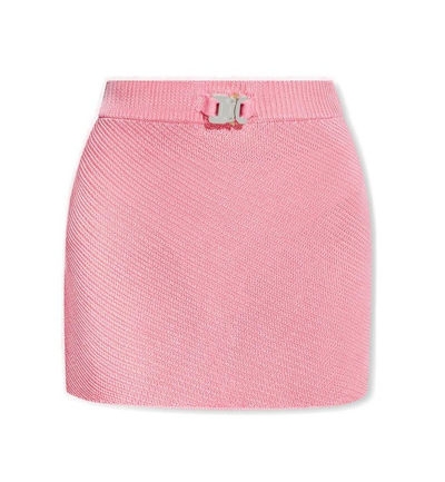 Alyx Buckle-detail High-waisted Mini Skirt In Pnk0012 Pink B