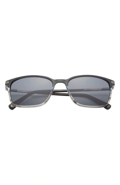 Ted Baker 56mm Square Full Rim Polarized Sunglasses In Slate