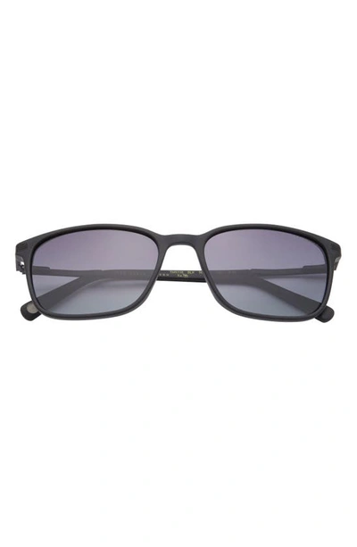 Ted Baker 56mm Square Full Rim Polarized Sunglasses In Black
