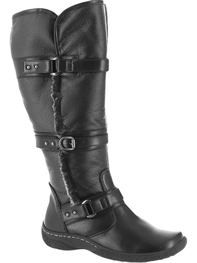 Wanderlust Gabrielle 2 Womens Faux Leather Knee-high Winter & Snow Boots In Black