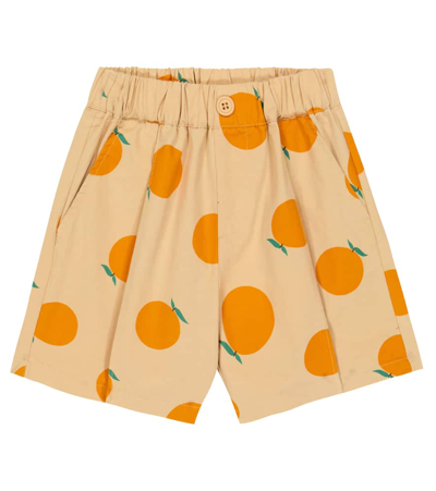 Jellymallow Kids Beige Orange Shorts