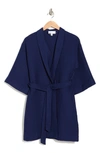 Nordstrom Rack Waffle Weave Robe In Blue Cavern