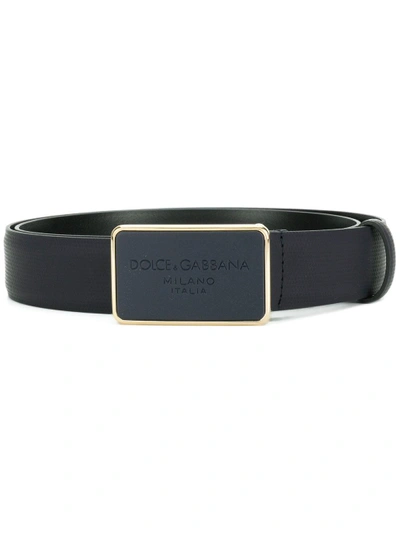 Dolce & Gabbana Plaque Belt - Blue
