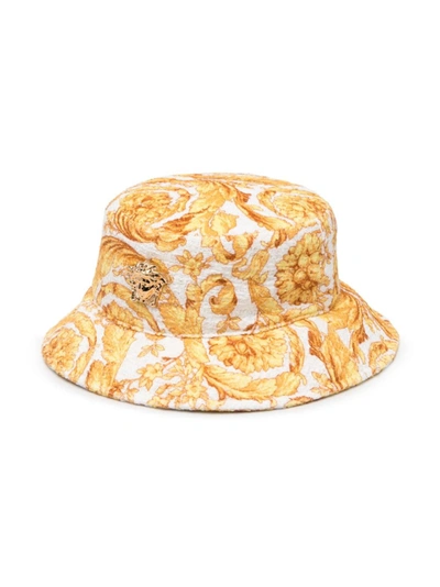 Versace Kids' Gold Baroque Sun Hat