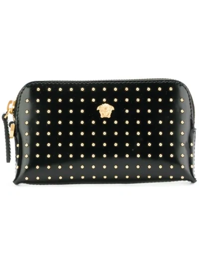 Versace Studded Medusa Pouch In Black
