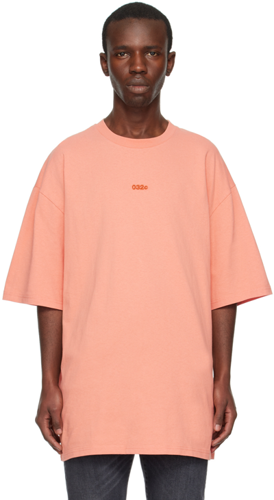 032c Orange Terra Oversized T-shirt In Nude