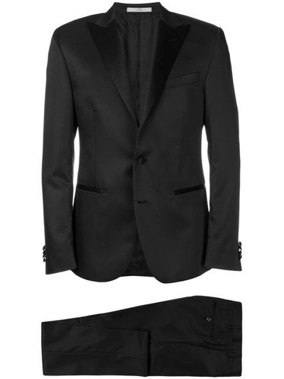 Corneliani Zweiteiliger Satin-smoking - Schwarz In Black