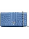Prada 1zh0442d91 F0p9s Leather/fur/exotic Skins->calf Leather - In Blue