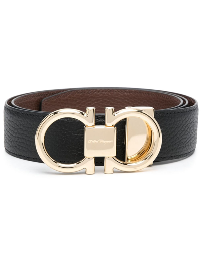 Ferragamo Salvatore  Reversible Belt In Black