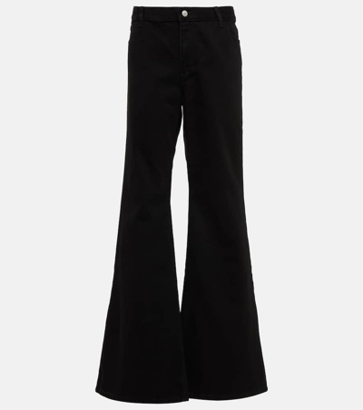 Magda Butrym Low-rise Flared Jeans In Black