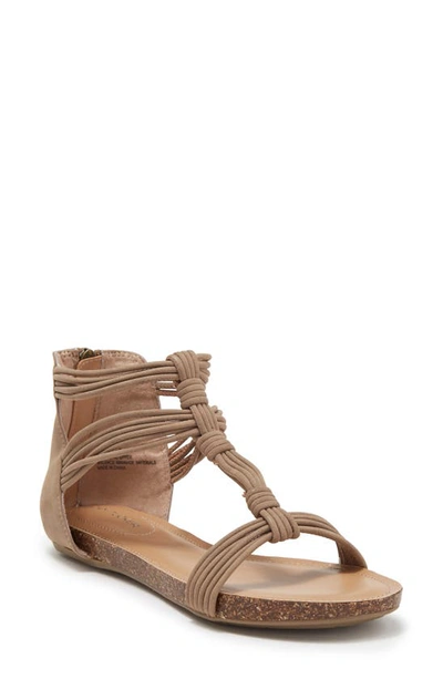 Me Too Neve Gladiator Sandal In Summer Dune Nubuck Pu