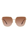 Burberry Frau Sunglass Be3143 Alexis In Brown Gradient