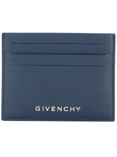 Givenchy Logo Cardholder In Blue