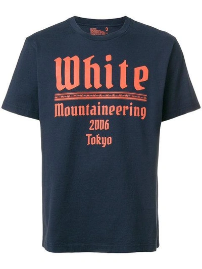 White Mountaineering Logo Print T