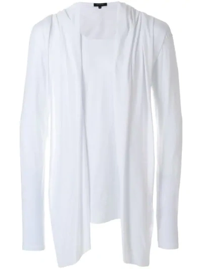 Unconditional Waistcoat Draped Top In White