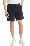 Hugo Boss Karlos-ds-shorts 102 Cotton Blend Regular Fit Drawstring Shorts In Dark Blue