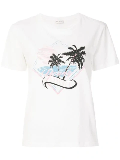 Saint Laurent Young Romance T-shirt In White
