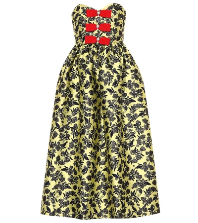 Erdem Brocade Dress In Multicoloured